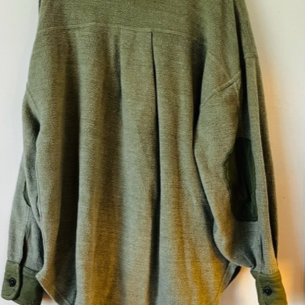 EUC Free People Ruby Oversized Fleece Shirt Jacket Shacket Jaded Cozy Size XS - Picture 6 of 8